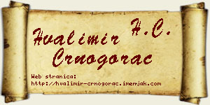 Hvalimir Crnogorac vizit kartica